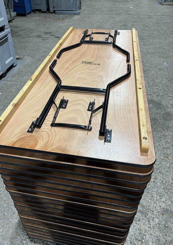 Used Plywood Trestle Tables For Sale