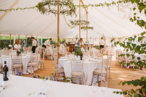 Traditional marquee used for  weddings