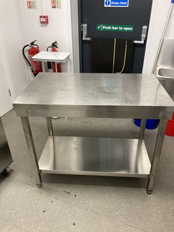 Stainless steel kitchen tables for sale