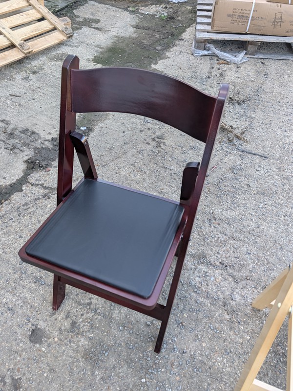 Folding Wooden Chairs And Built in Pads For Sale