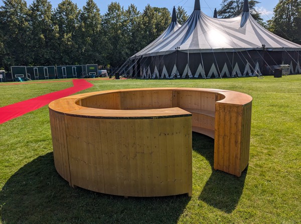 3.6m Round Rustic Bar For Sale