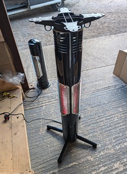 10x Poseur Table Leg with Built In Infrared Heater