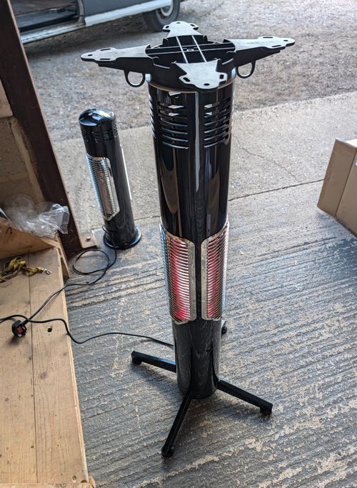 10x Poseur Table Leg with Built In Infrared Heater
