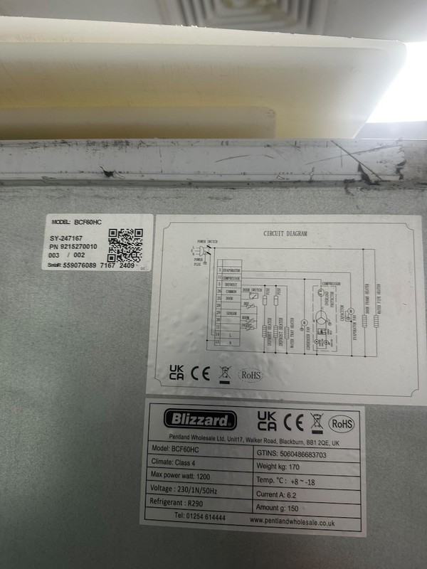 Blizzard BCF60HC Blast Chiller Blizzard BCF60HC Blast Chiller