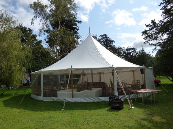 Barkers Marquee with clear sides