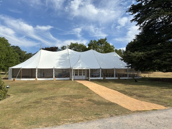 White Sailcloth Marquee