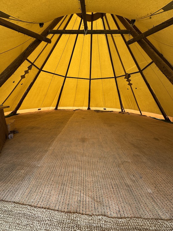 Inside Giant Tipi