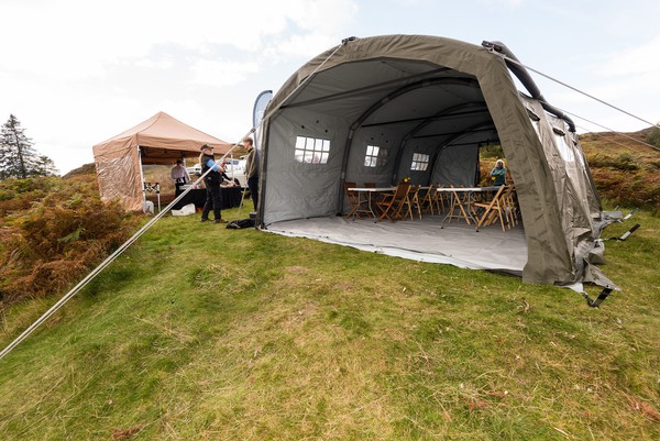 Drab green marquee / army tent