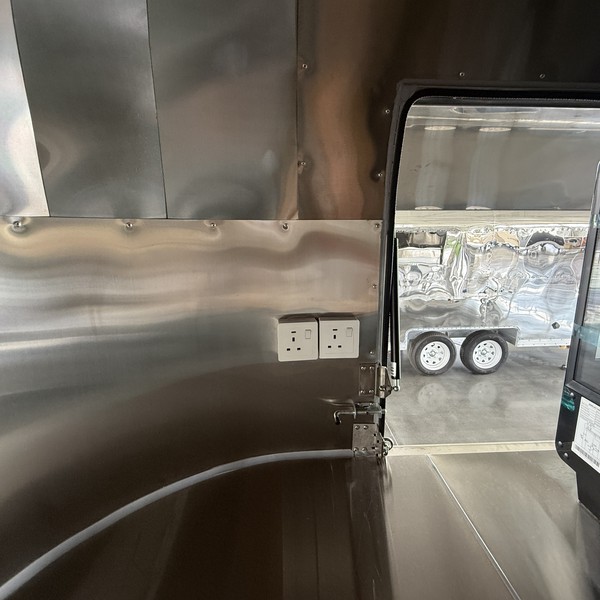 Curved Chrome Catering Trailer