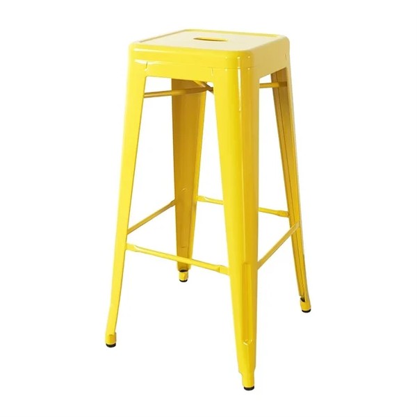 Yellow Tolix Bar Stools