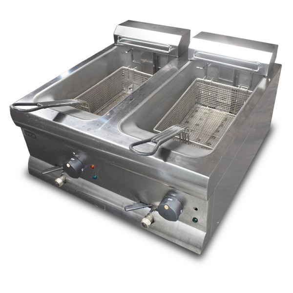 Used twin tank electric fryer for sale