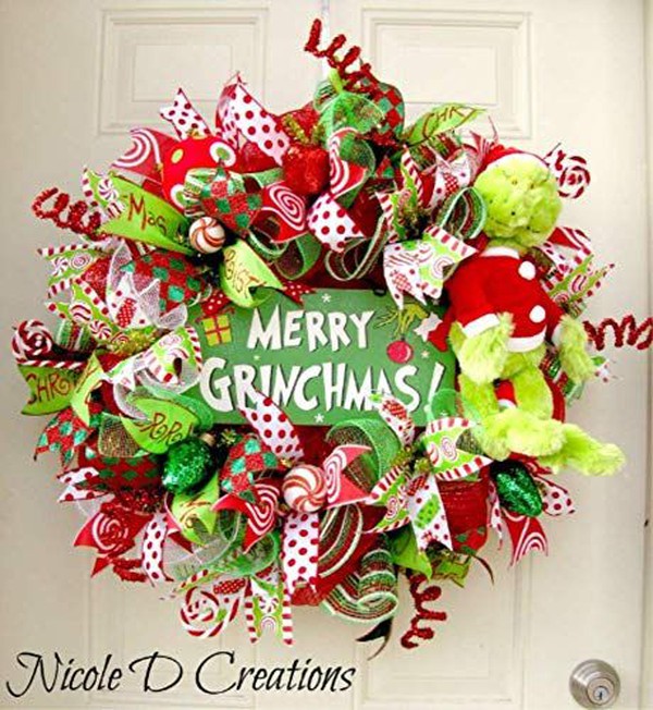 Merry Grinchmas wreath Merry Grinchmas wreath