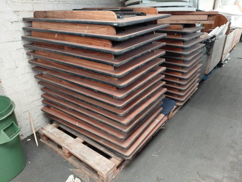 4ft x 2ft 6” trestle tables with American style legs