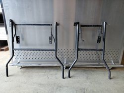 Leg for folding tables (trestle tables and round tables)