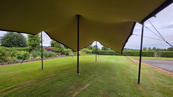 Stretch tents without sides