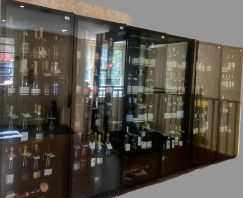 6x Tall Wine Display Fridges For Sale