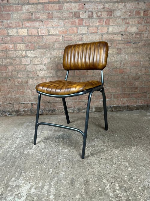 Hoxton Whisky Tan Leather Dining Chairs