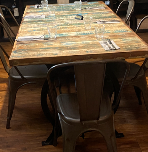 8x Tolix-Style Industrial Metal Chairs For Sale