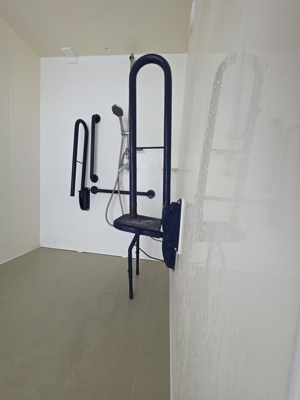 Used 2x GigLoo Accessible Shower Pods Used 2x GigLoo Accessible Shower Pods