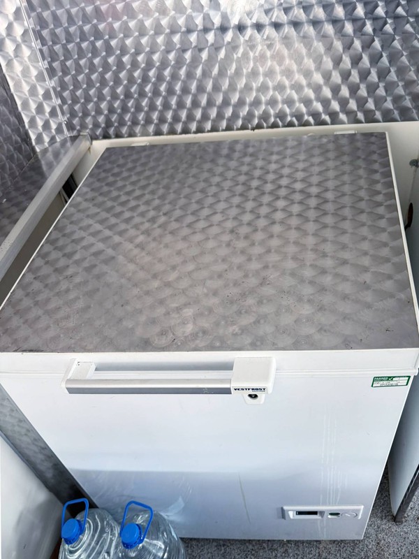 Catering van with chest freezer Catering van with chest freezer