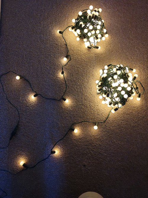 Warm white christmas lights