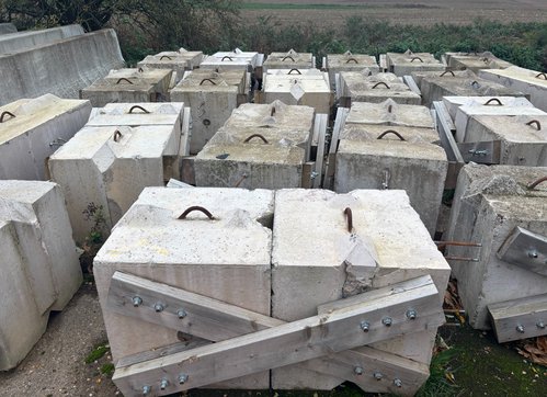 120x 500kg Concrete Marquee Weight