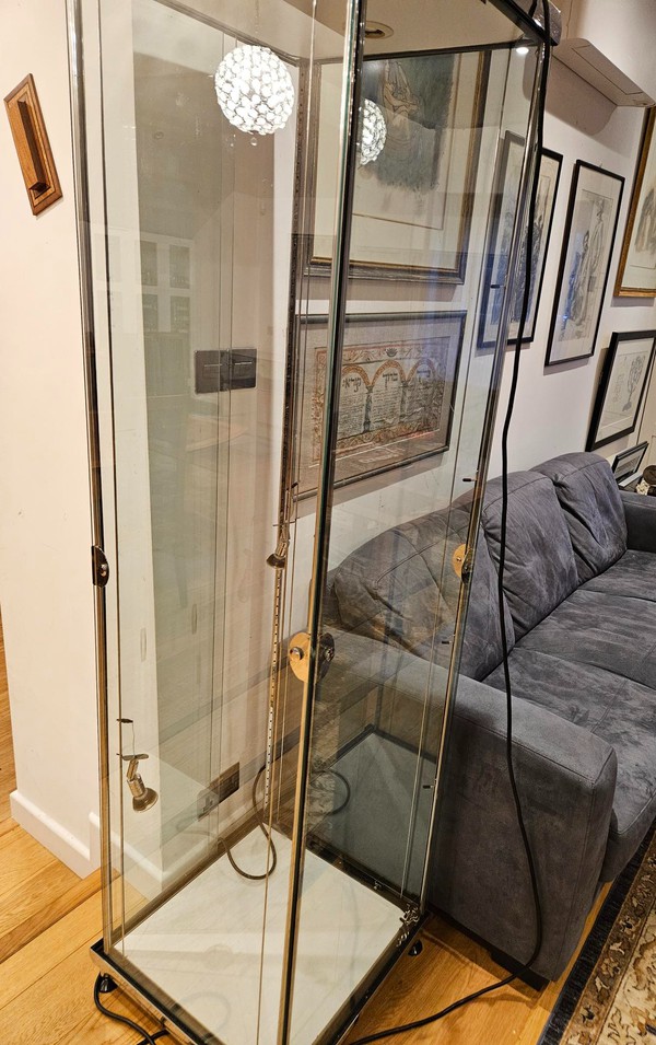 Second Hand 2x Tall Glass Display Cabinets Second Hand 2x Tall Glass Display Cabinets