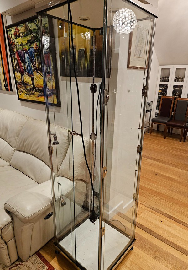 Used 2x Tall Glass Display Cabinets Used 2x Tall Glass Display Cabinets