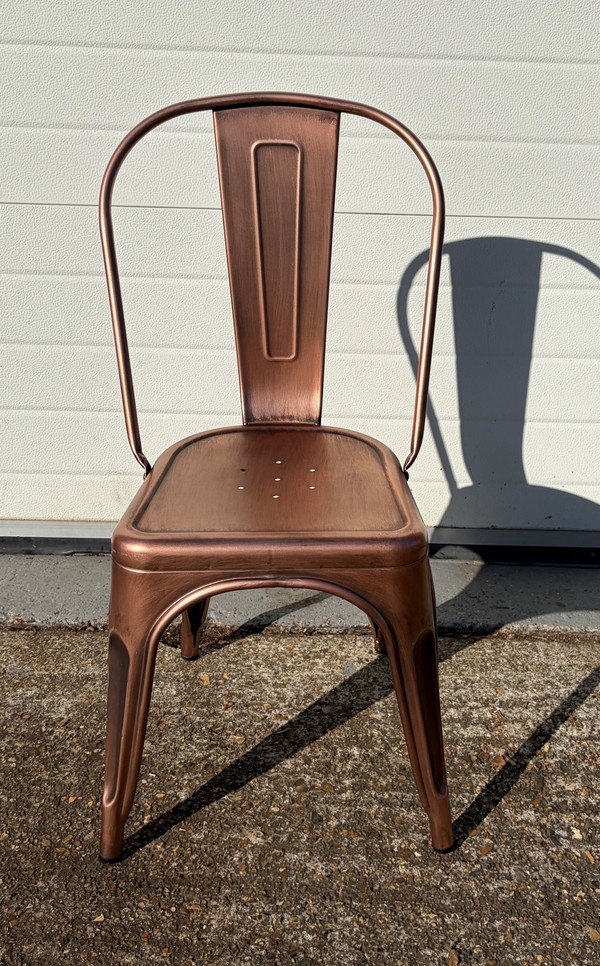 300x Vintage Copper Tolix Chairs For Sale 300x Vintage Copper Tolix Chairs For Sale