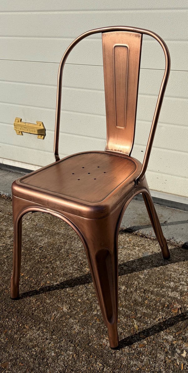 Second Hand 300x Vintage Copper Tolix Chairs Second Hand 300x Vintage Copper Tolix Chairs