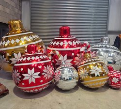 Christmas Inflatable Mirror Ball Bundle For Sale