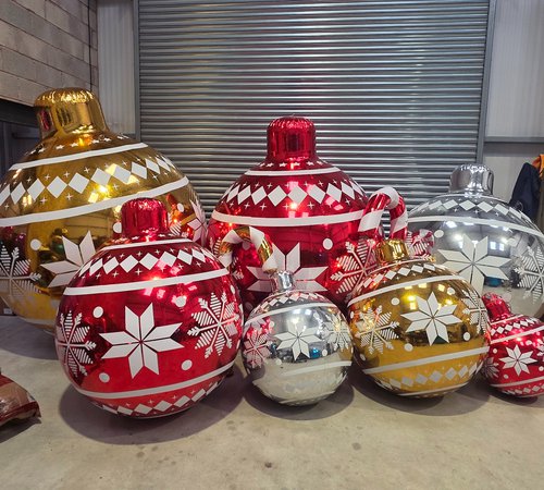 Christmas Inflatable Mirror Ball Bundle For Sale