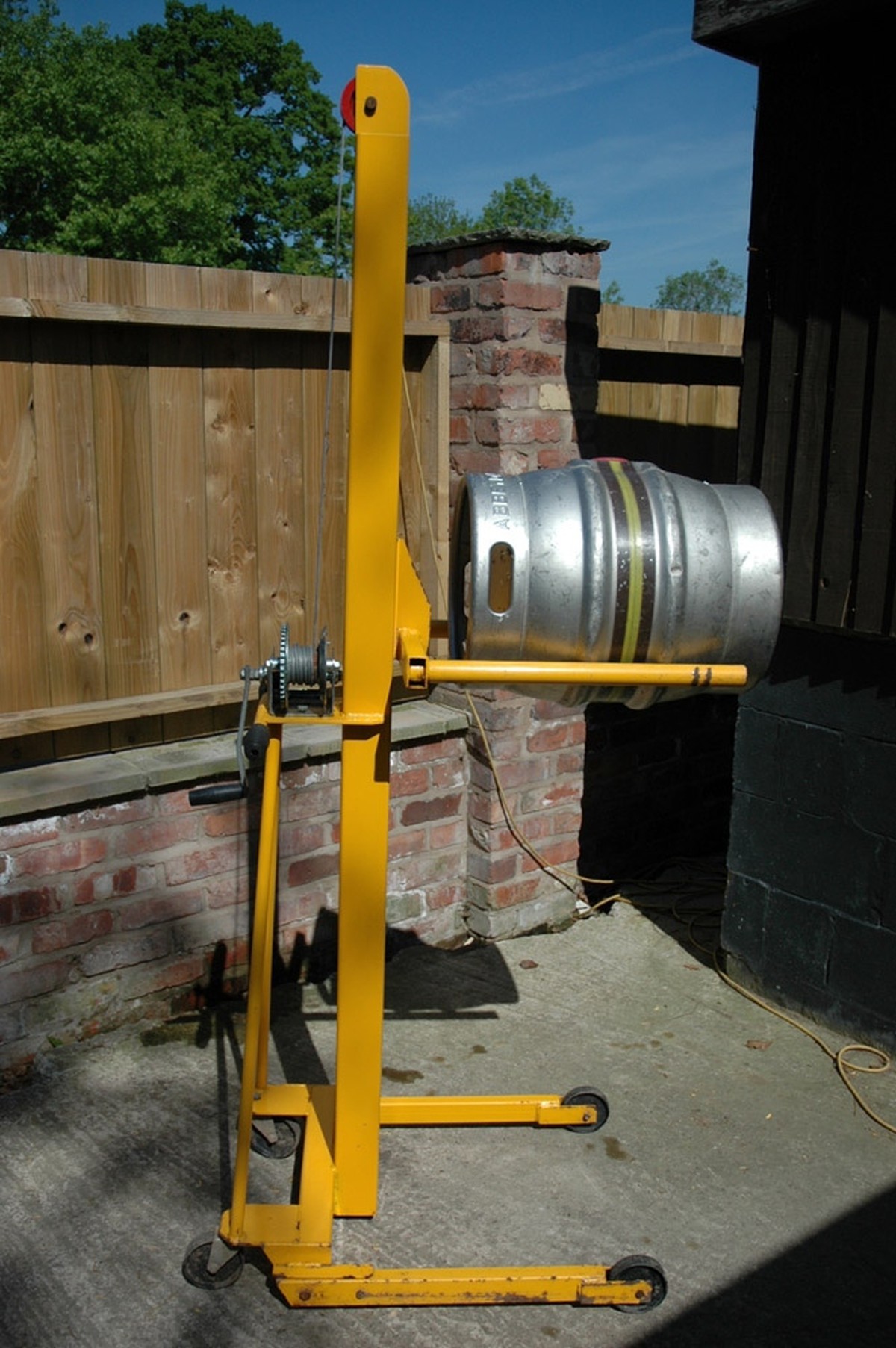 Secondhand Pub Equipment Barrel Racking and Handling Hijack Beer Racking System Cheshire