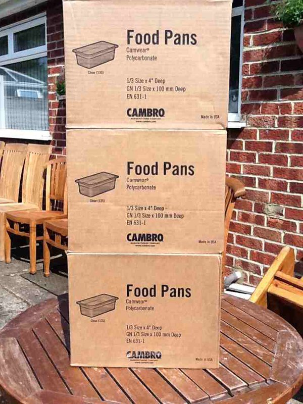 Cambrq food pans 1/3 Gastronorm