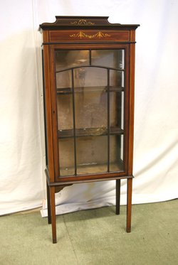 Small Mahogany Glazed Astrical Display Cabinet
