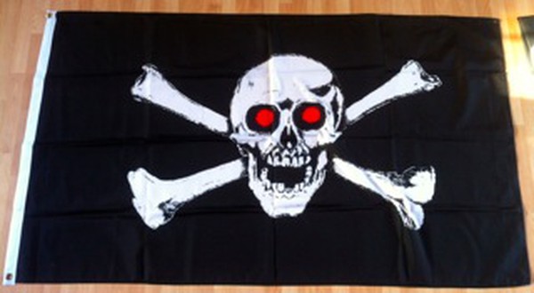 Red eye pirate flag