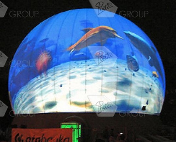 Advertising inflatable sphere