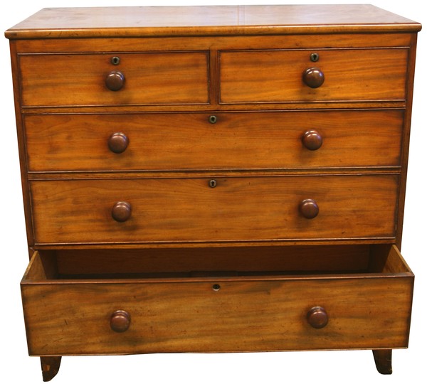 Victorian 2 over 3 Mahogany Chest of Drawers