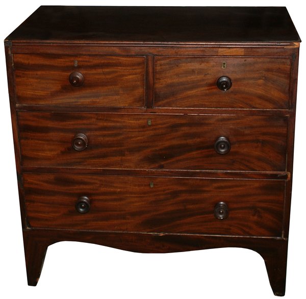 Victorian Mahogany 2 Over 2 Chest of Drawers