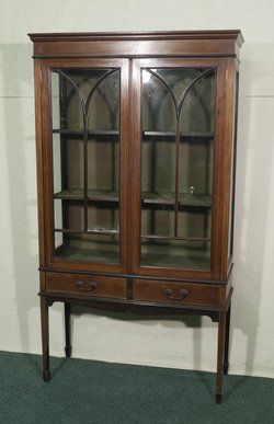 Mahogany Victorian Display Cabinet