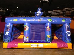 inflatable sea themed bouncy castle
