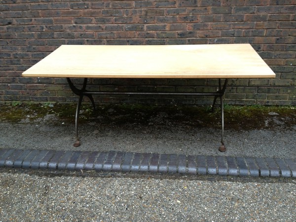 Wooden rectangular table