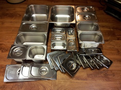 Vogue Gastronorm Stainless Steel Pots and Lids Vogue Gastronorm Stainless Steel Pots and Lids
