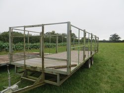 Trailer for portable toilets