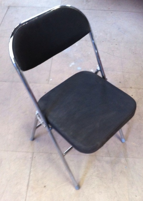 Chrome Padded Folding Chairs for sale