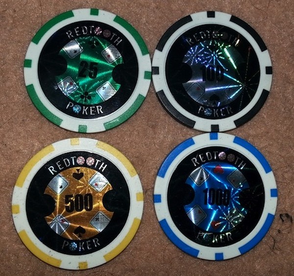 2 Second Hand Sets of Poker Chips in Cases