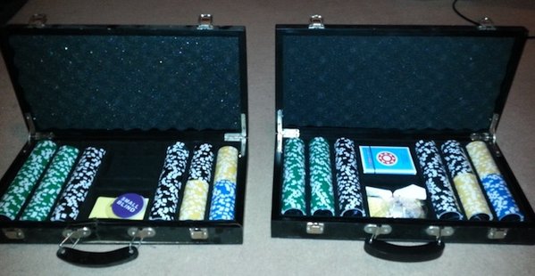 2 Sets of Poker Chips in Cases