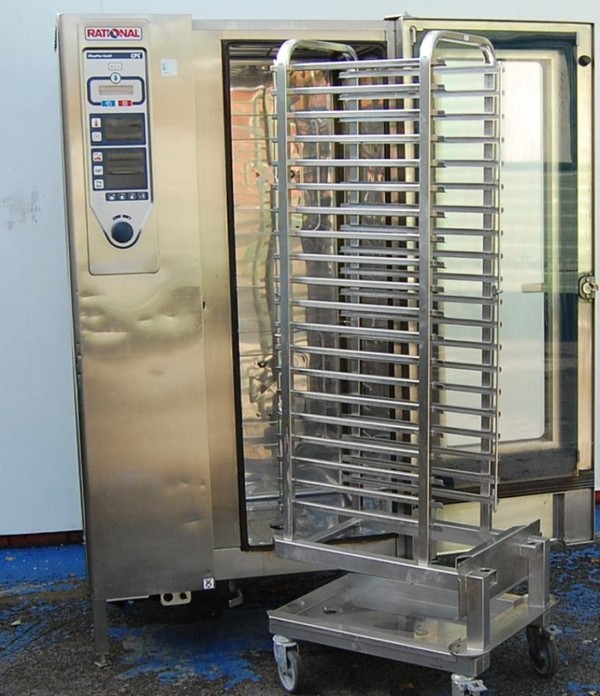 Recondition Rational CPC201E Combi Oven with trolley