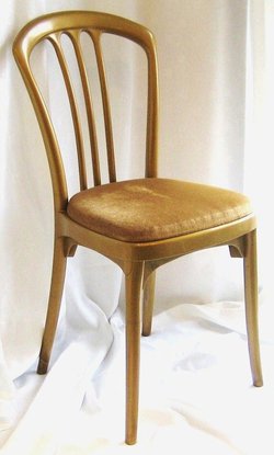Gold plastic banqueting chair