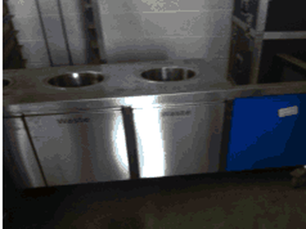 stainless steel commercial kitchen clearing station